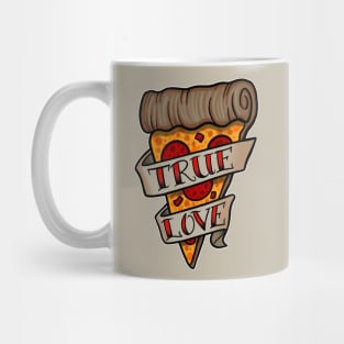 Tattoo Flash True Love Pizza Lover Mug